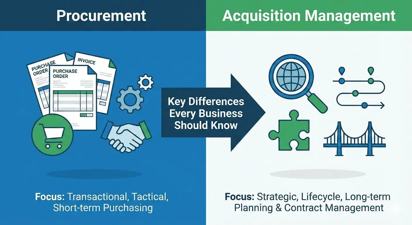 procurement vs acquisition - supplymint