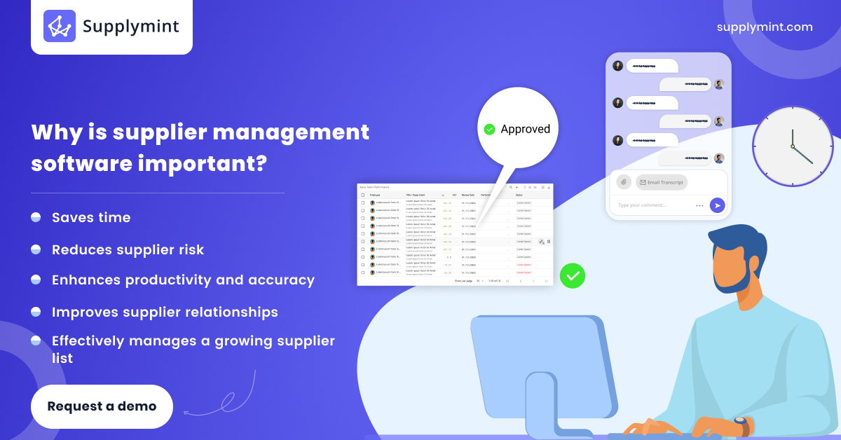 Supplier management software