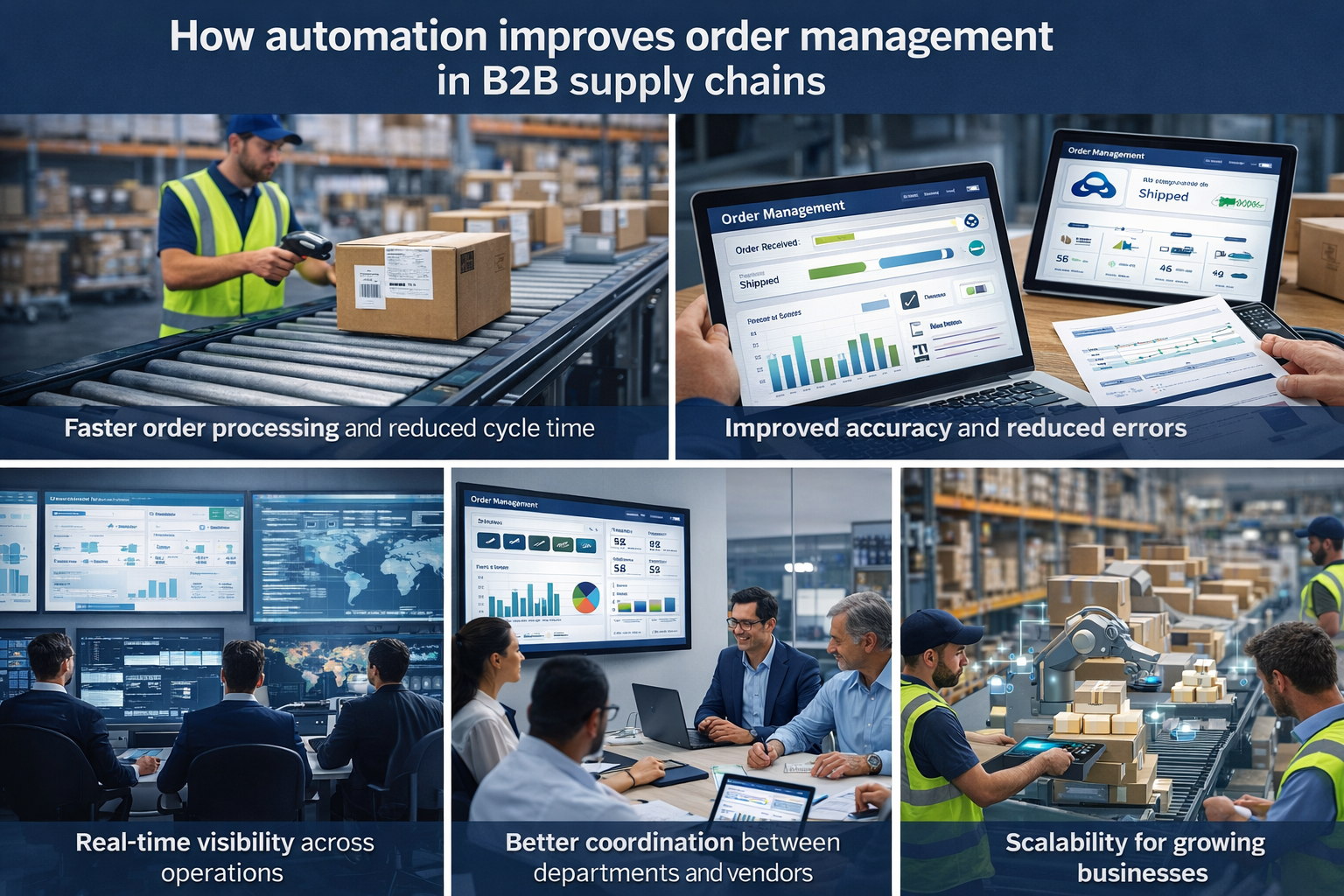 How automation improves order management in B2B supply chains
