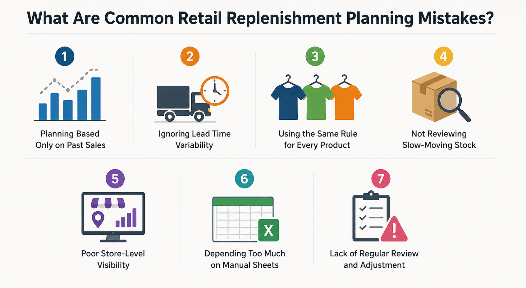 common retail replenishment planning mistakes - supplymint