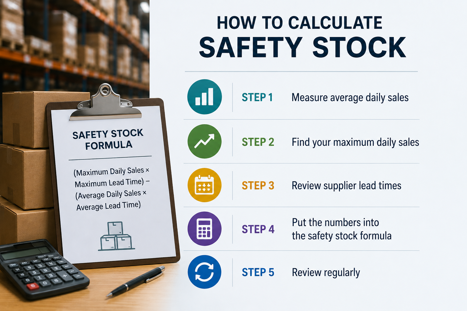 how to calculate safety stock step by step - supplymint